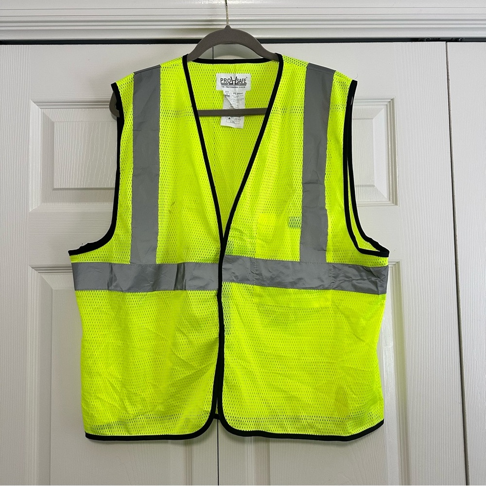 Pro-Safe Neon‎ Reflective Hi-Vis Safety Vest Size L/XL GUC